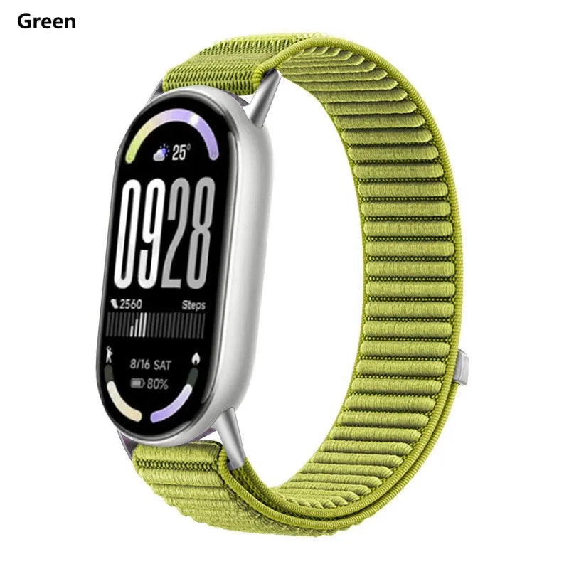 Nylon Loop Strap for Xiaomi Mi Band 10 9 8 Replacement Wristband Bracelet for Xiaomi Mi Band 9/ 10 /8 Watchband Accessories