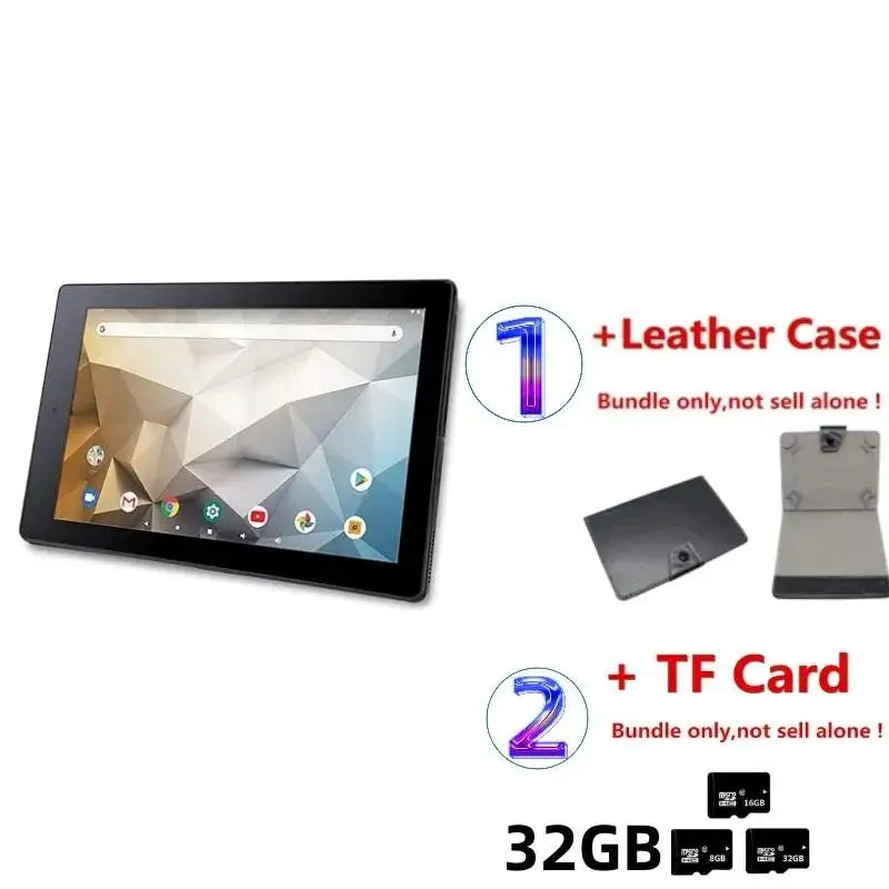Flash Sales 10.1'' Android 9 2in1 Tablet PC 2GB RAM 32GB ROM 1280x800 IPS Bluetooth-compatible Dual Cameras With Keyboard