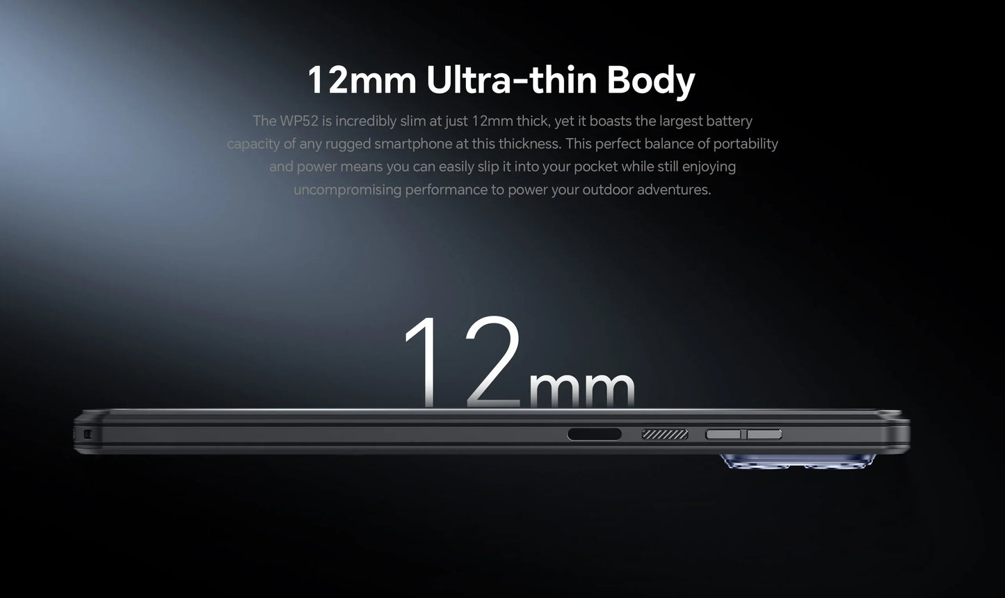 Oukitel WP52 5G Rugged Smartphone Android14 16GB+256GB 6500mAh Mobile Phone 48MP NFC Cell Phone