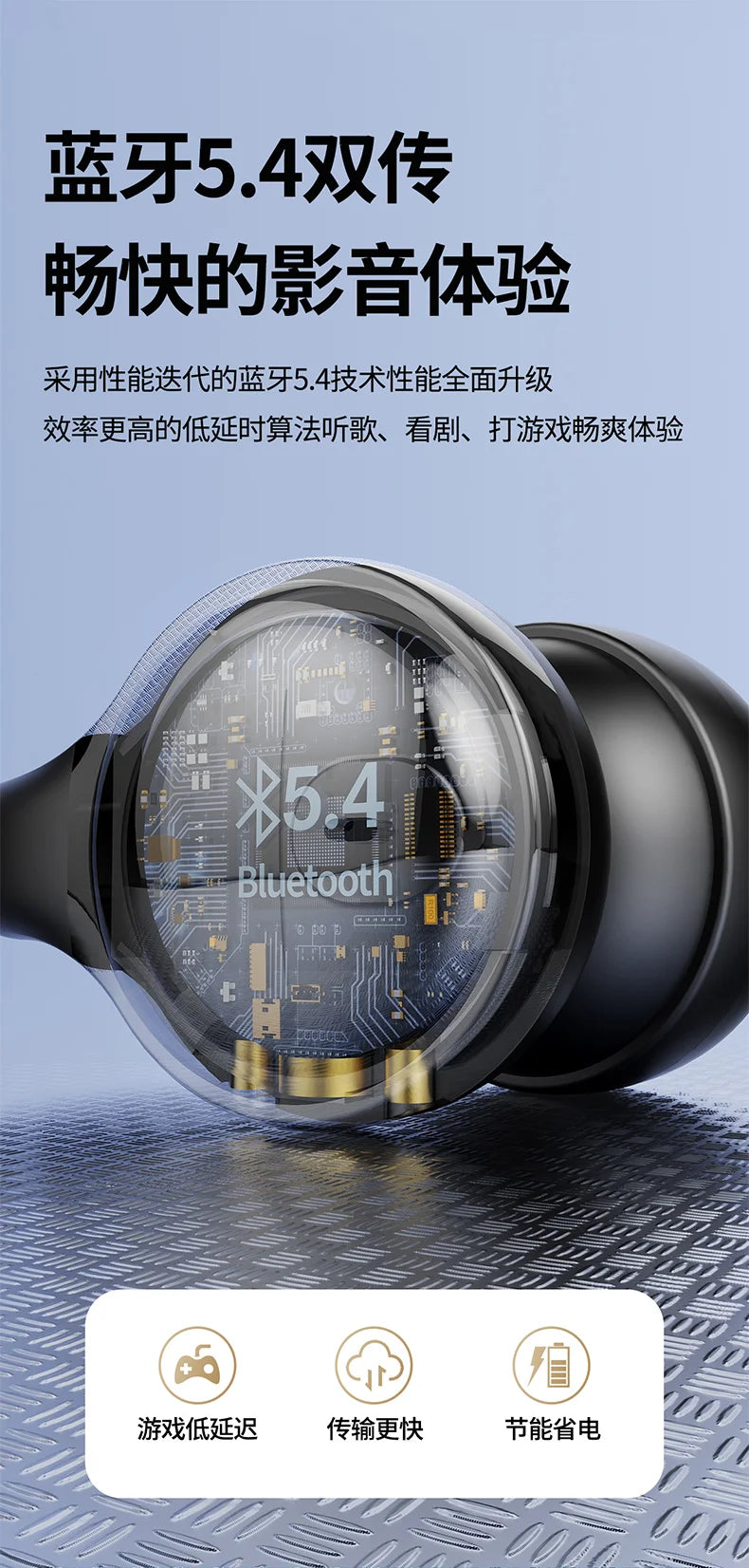 Wireless Headphones Bluetooth Headset With Mic Handsfree Noise Canceling Earphones Clip Ear Music Sports Gaming Earplug