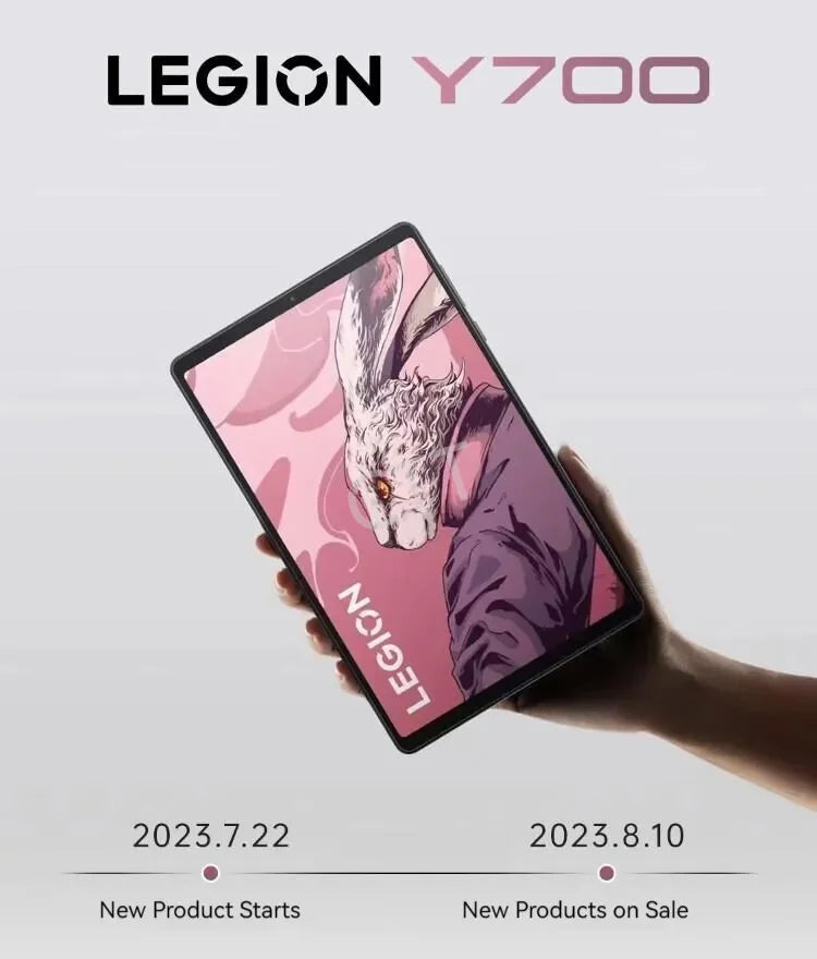 Global Rom Lenovo Pad LEGION Y700 2023 Snapdragon 8+ 12GB 256GB 2K 144Hz Display Screen ZUI15 WIFI Gaming Tablet PC Tab Tablet