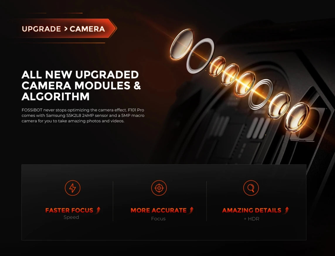 Fossibot F101 PRO Robust 120Hz 5,45 inch Screen 8GB + 128GB 10600mAh 18W Fast Charging Android13 Mobile Phone