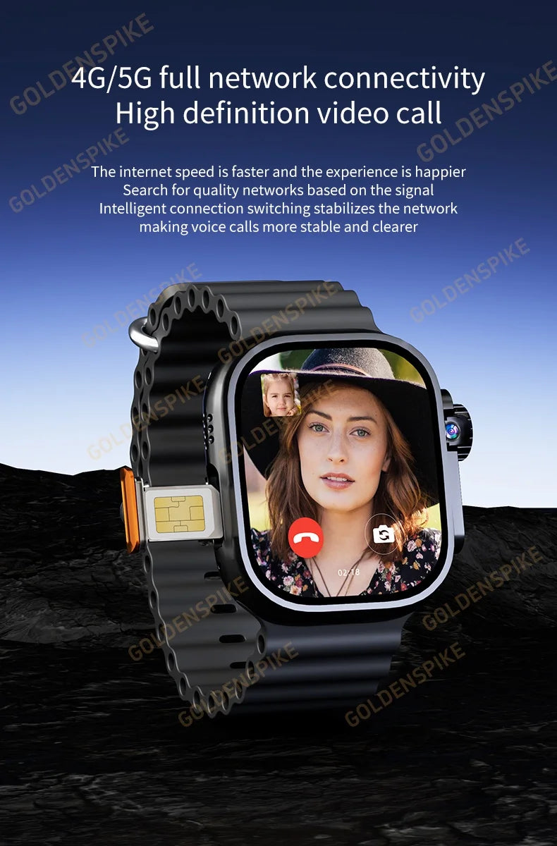 DW100 Pro Smartwatch Fingerprint Unlock control Smart Watch 256GB Storage ROM Free Download App WIFI GPS WIFI 2.29inch Amoled