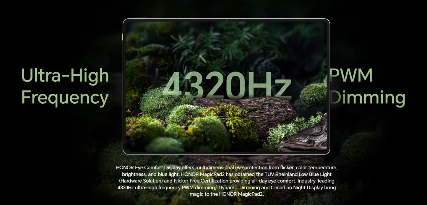 Global Version HONOR MagicPad 2 tablet android 12.3" OLED Screen Snapdragon 8s Gen 3 CPU 13MP Rear Camera 10050mAh Battery