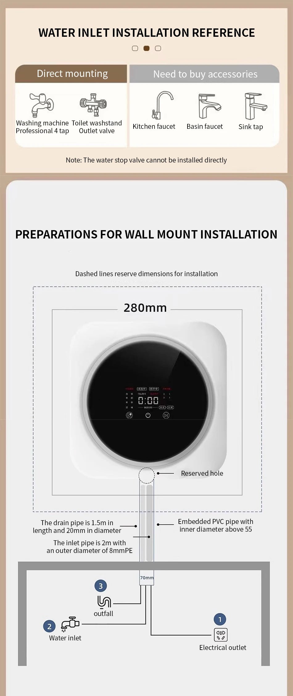 Fully automatic drum type underwear washing machine mini washing and drying integrated small underwear and sock washing machine