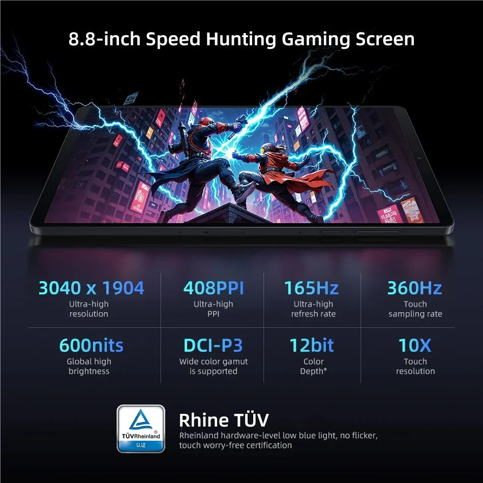 Lenovo Legion Y700 2025 Pad Gen 4 TB322FC Gaming Tab 12GB 256GB 16GB 512GB Snapdragon 8 Elite 8.8" 165Hz Screen 7600mAh Tablet