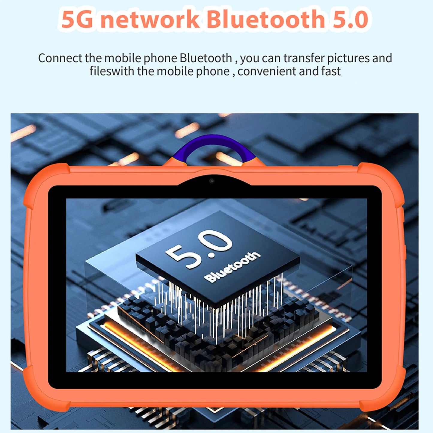 New 7 Inch 5G WiFi Tablet Pc for Children's best Gifts Android Kids Game Educational Learning Tablets Quad Core 4GB RAM 64GB ROM