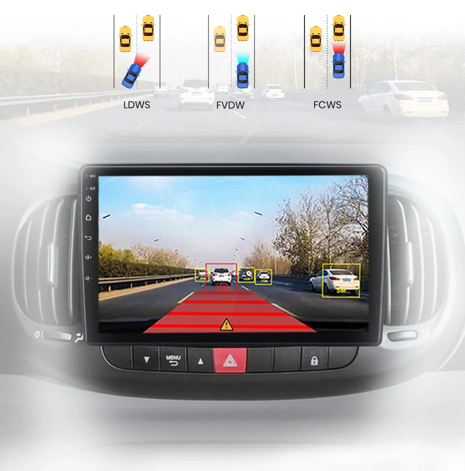 AWESAFE PX9 Car Radio Autoradio for Fiat 500L 2012-2017 Wireless Carplay Screen Android Auto Stereo GPS Navi FM RDS BT SWC