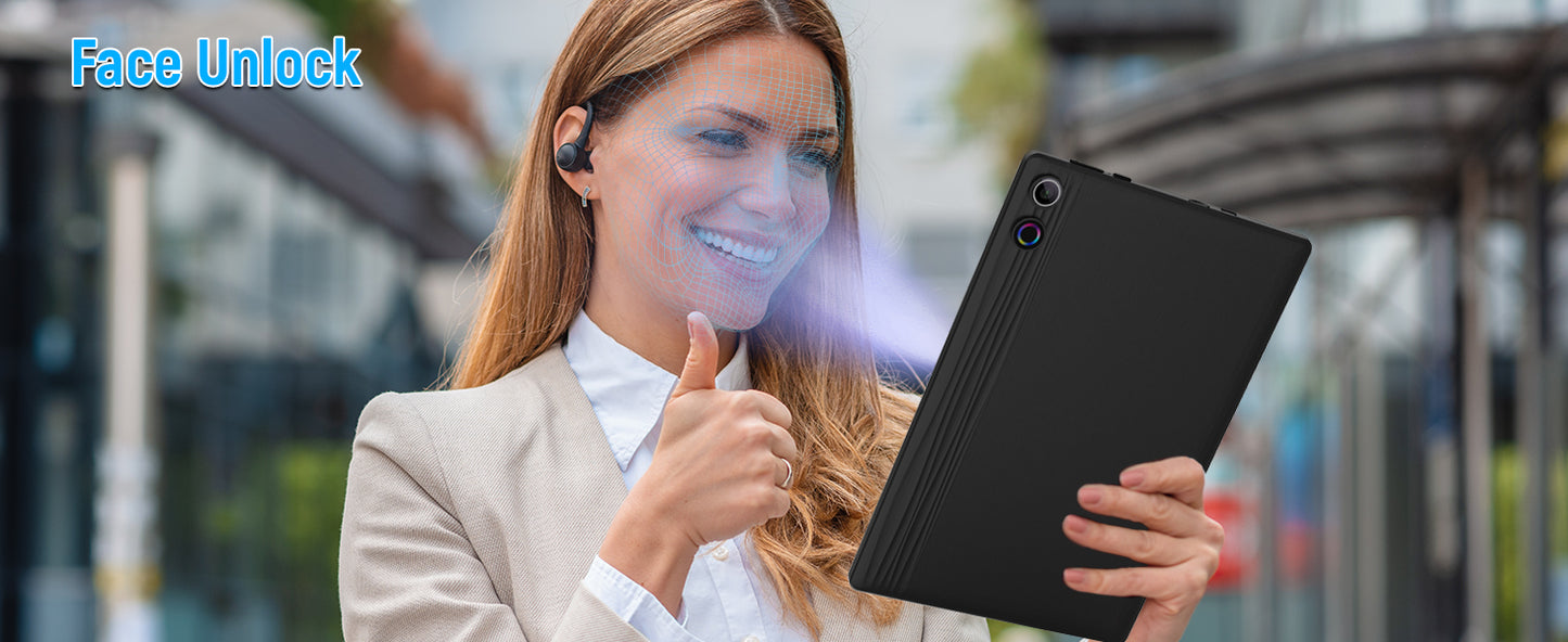 A10L 10 Inch Android Tablet 12GB RAM 64GB ROM IPS HD Touch Screen with Keyboard Case Mouse Stylus 8 in 1 Tablet Kit