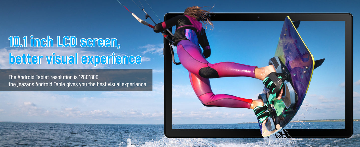 A10L 10 Inch Android Tablet 12GB RAM 64GB ROM IPS HD Touch Screen with Keyboard Case Mouse Stylus 8 in 1 Tablet Kit