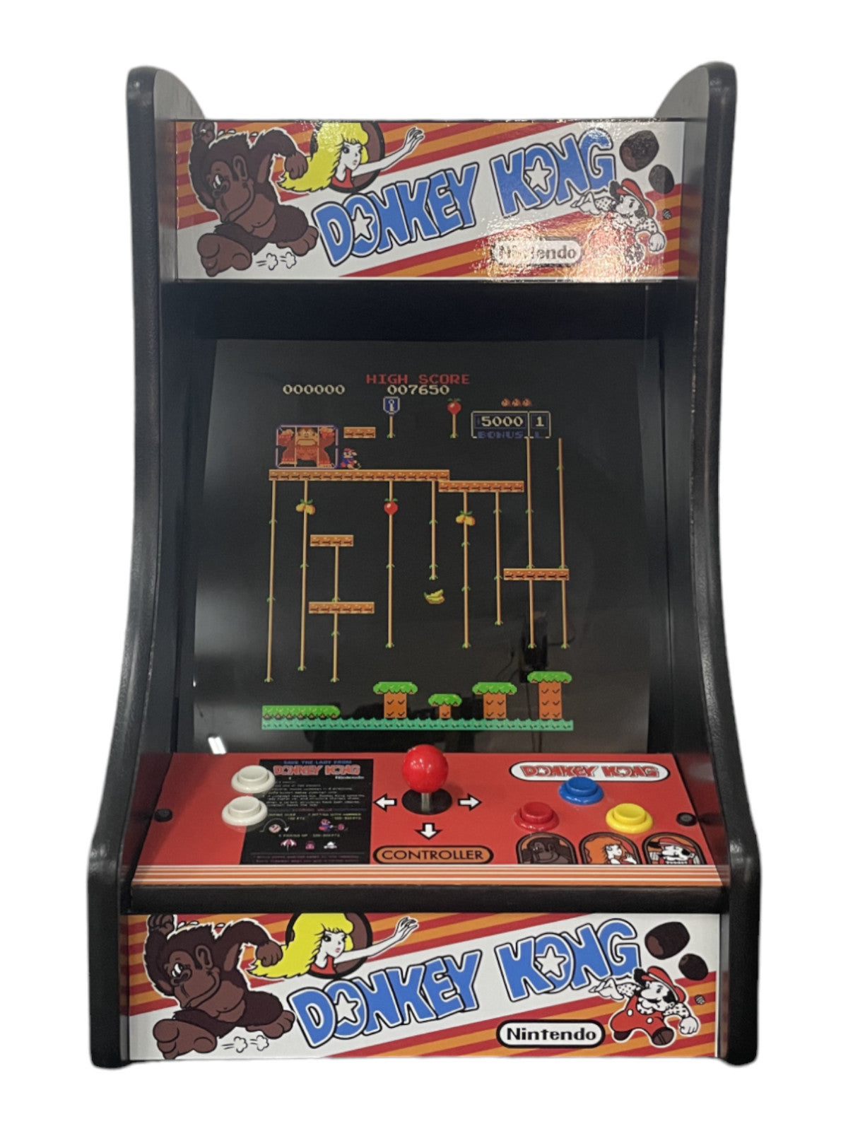Donkey Kong Countertop Arcade Machine Upgraded with 60 Games