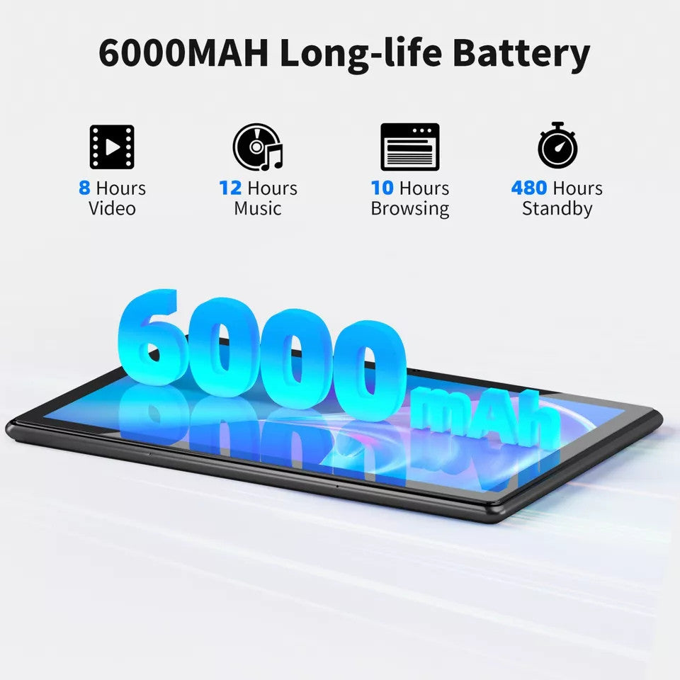 SGIN 10.1" WIFI Tablet Android 12 IPS HD 2GB+64GB Quad-Core Netflix Dual Camera