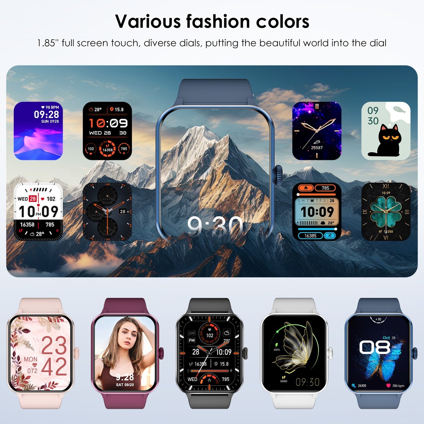 Smart Watch Men/Women, Waterproof Smartwatch Bluetooth Call For iPhone Samsung