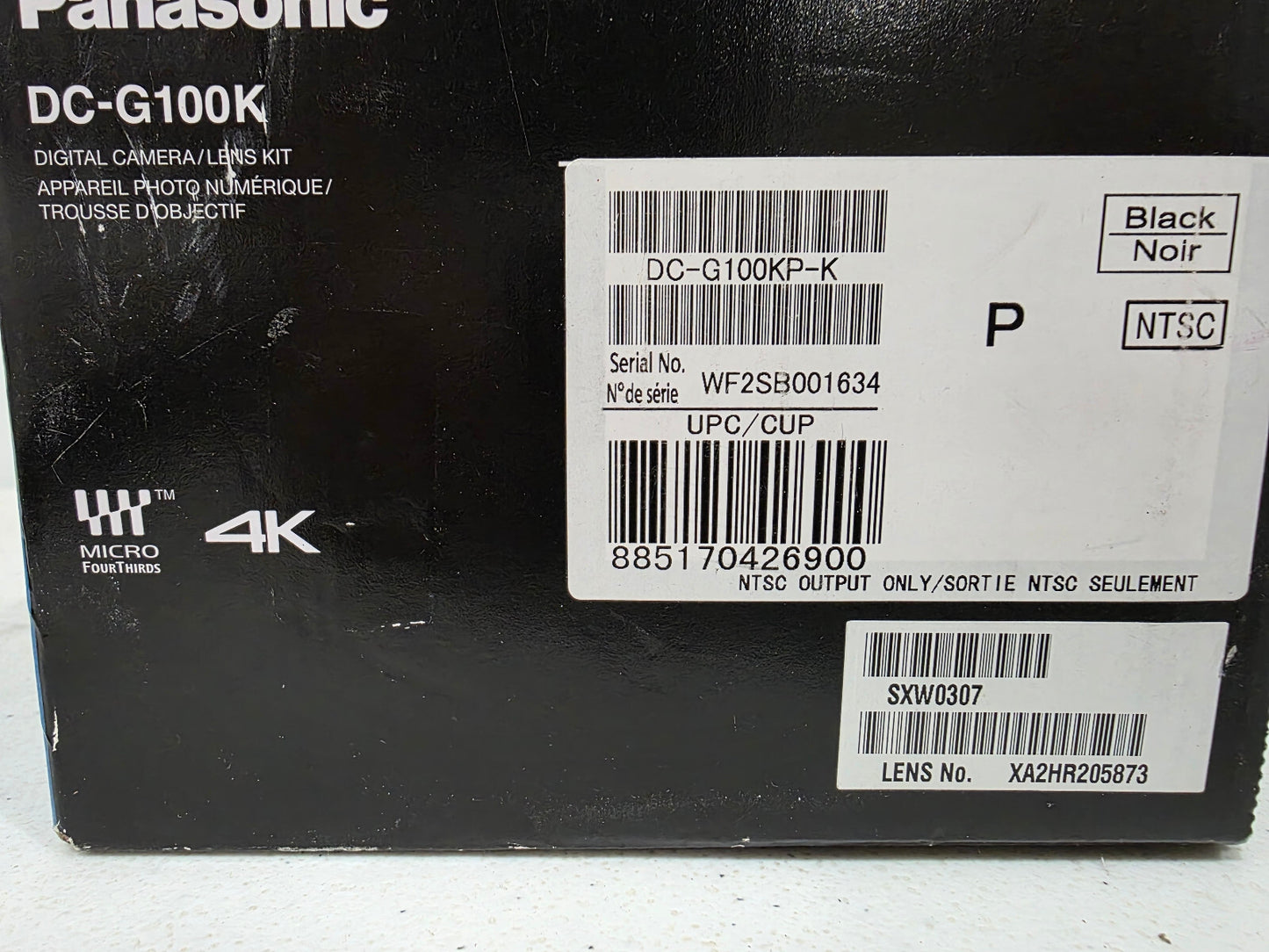 Panasonic LUMIX G100K 20.3MP Mirrorless Vlogging Camera - BRAND NEW.