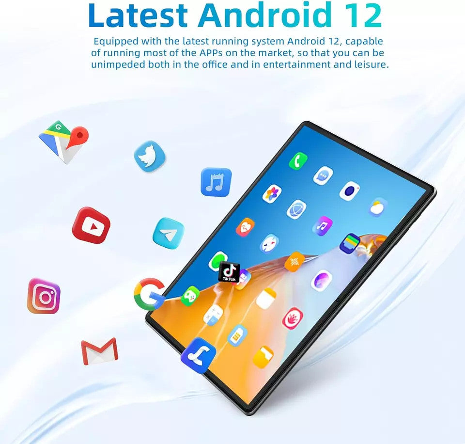 SGIN 10.1" WIFI Tablet Android 12 IPS HD 2GB+64GB Quad-Core Netflix Dual Camera