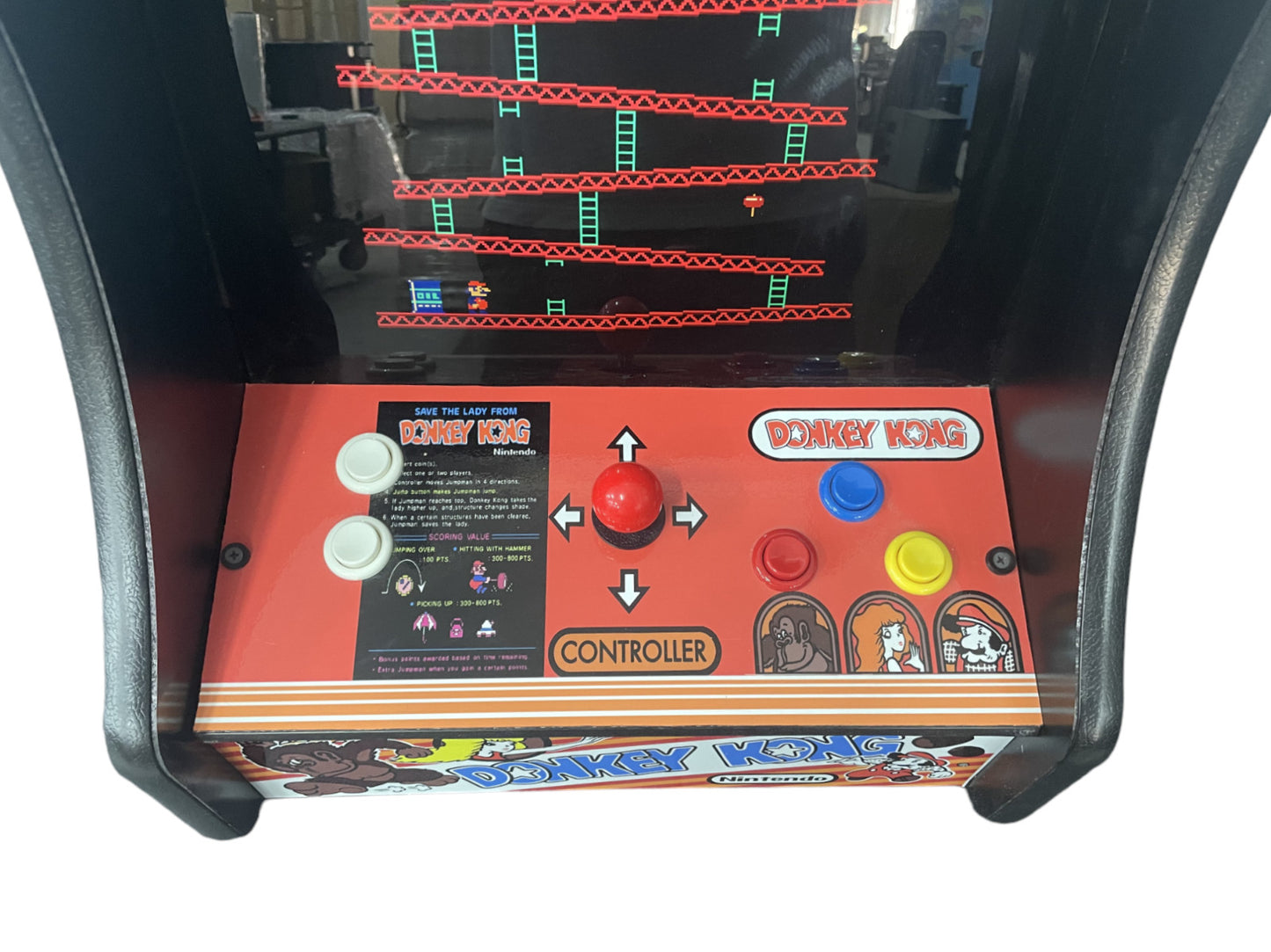 Donkey Kong Countertop Arcade Machine Upgraded with 60 Games