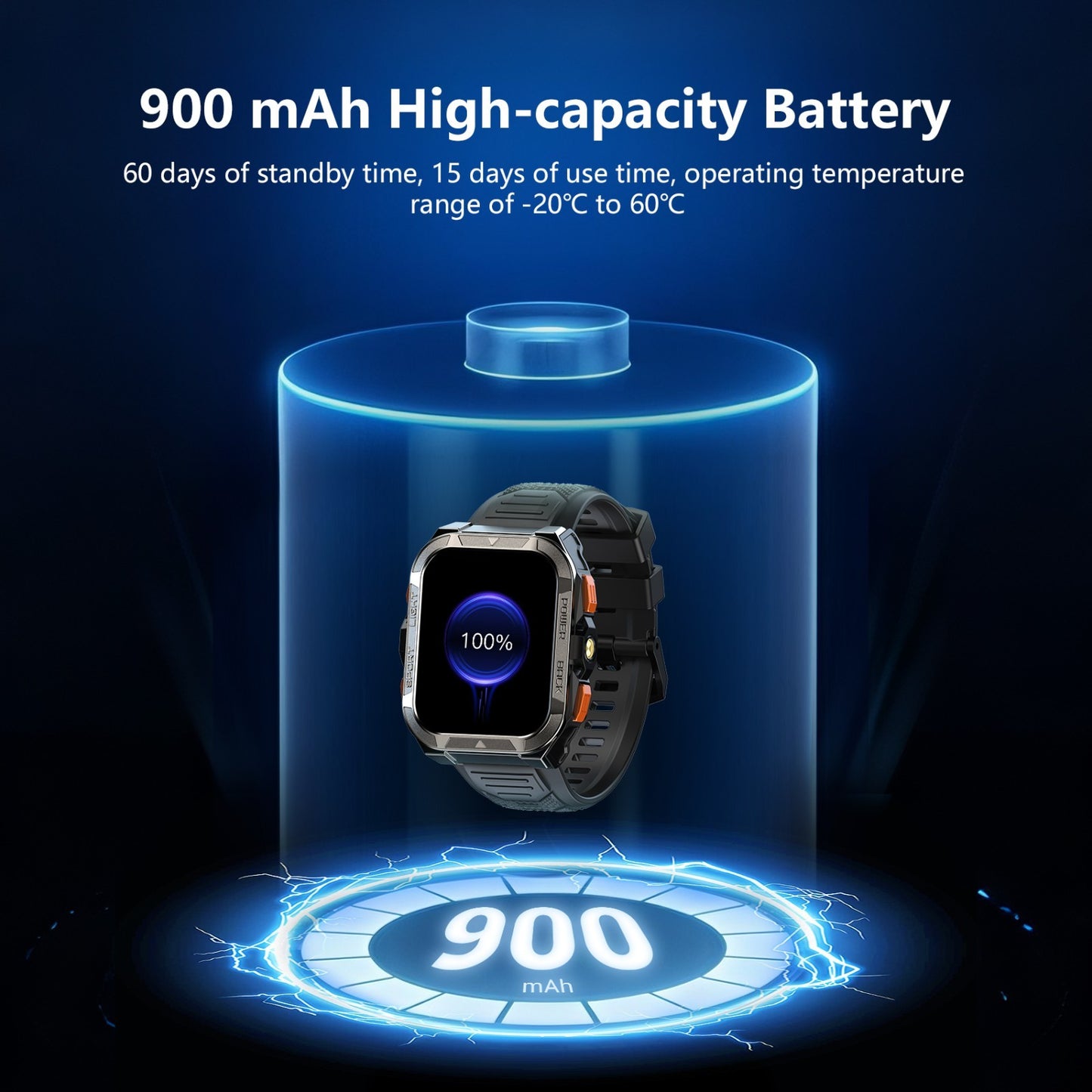 Blackview W80PRO Rugged Smart Watch Men, GPS Position Smartwatch ,AI Translation