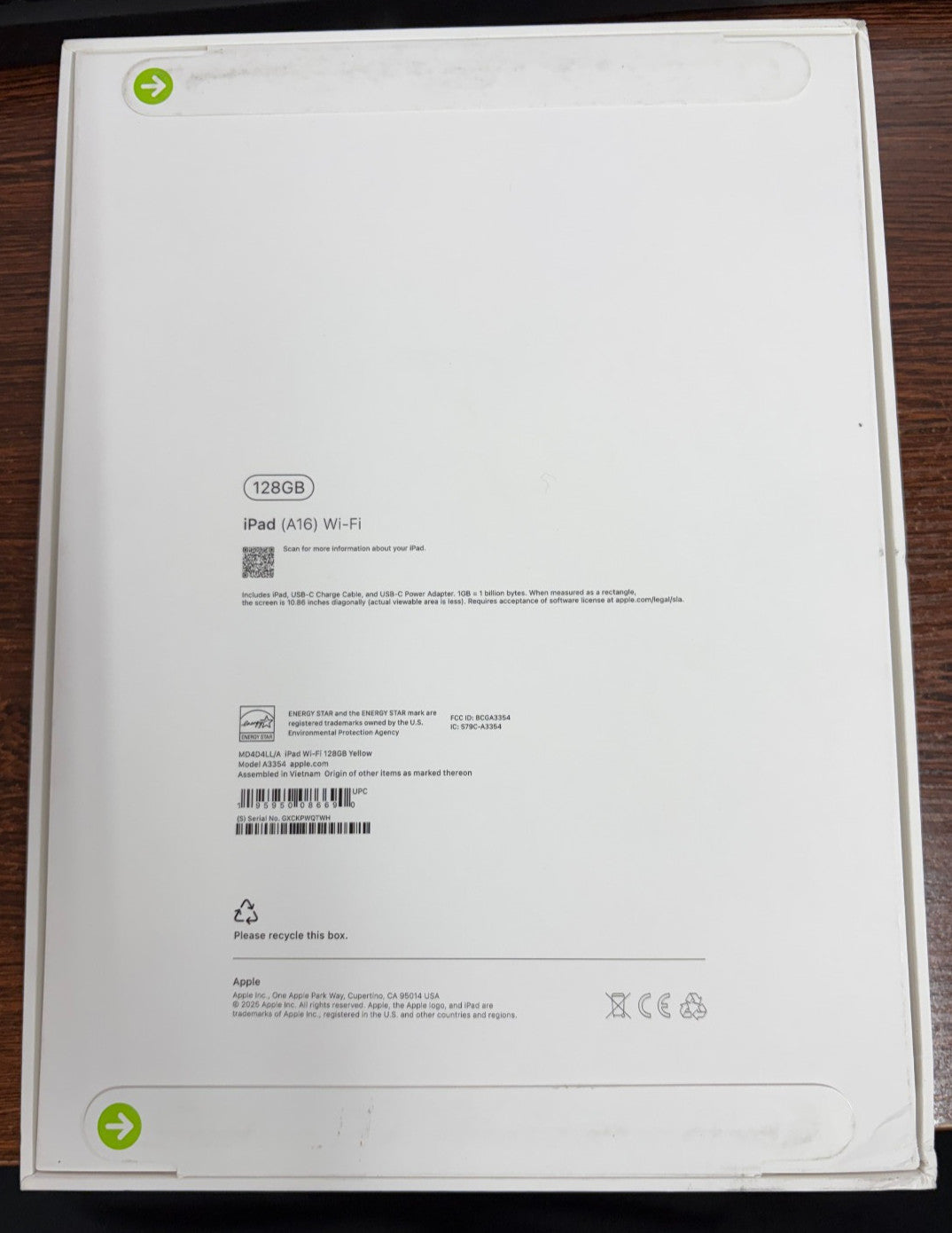 New Apple iPad (11th Generation - 128GB Yellow) 11" - SEALED - New in Box