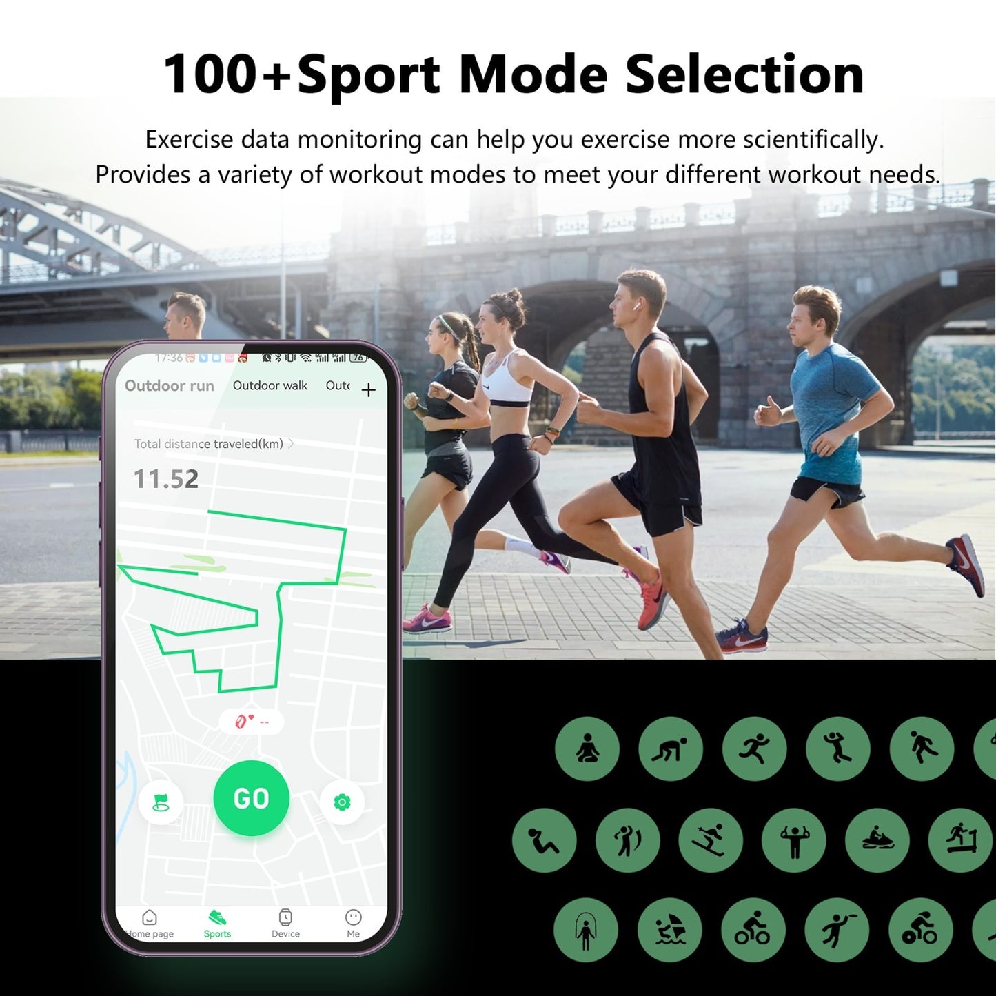 Blackview W80PRO Rugged Smart Watch Men, GPS Position Smartwatch ,AI Translation