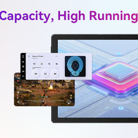 URAO 10 Inch Tablet Android 14 8GB(3+5 Expand) RAM 64GB ROM 1TB Expand 1280x800 IPS Screen 5000MAH Battery Dual Cameras WiFi 6