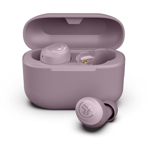 JLab Go Air Pop+ True Wireless Earbuds, in Ear Headphones, Bluetooth Earphones, 35H Playtime Ear Buds, Bluetooth Earbuds with Microphone, USB-C Charging Case, Dual Connect, EQ3 Sound, Mauve