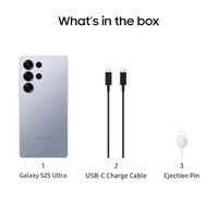 SAMSUNG Galaxy S25 Ultra, 256GB Smartphone, Unlocked Android, AI Night Mode Camera, Snapdragon 8 Elite Fast Processor, 5000mAh Battery, Built-in S Pen, 2025, US 1 Yr Warranty, Titanium Silverblue