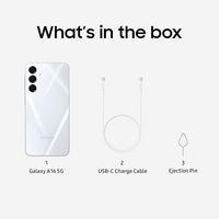 Samsung Galaxy A16 5G A Series, Unlocked Android Smartphone, Large AMOLED Display, Durable Design, Super Fast Charging, Expandable Storage, 5G Connectivity, US Version, 2025, Light Gray