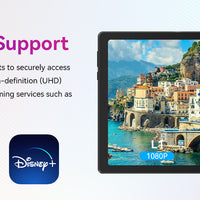 URAO 10 Inch Tablet Android 14 8GB(3+5 Expand) RAM 64GB ROM 1TB Expand 1280x800 IPS Screen 5000MAH Battery Dual Cameras WiFi 6