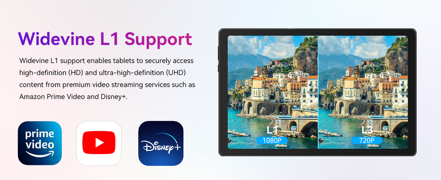 URAO 10 Inch Tablet Android 14 8GB(3+5 Expand) RAM 64GB ROM 1TB Expand 1280x800 IPS Screen 5000MAH Battery Dual Cameras WiFi 6