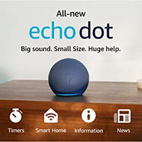 Amazon Echo Dot (newest model), Vibrant sounding Alexa speaker, Great for bedrooms, dining rooms and offices, Deep Sea Blue