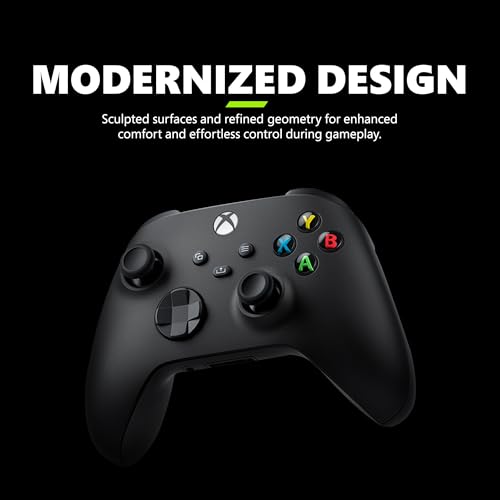 Xbox Wireless Gaming Controller (2025) – Carbon Black – Play on Xbox, Windows, Android, iOS, FireTV Sticks, Smart TVs, VR Headsets