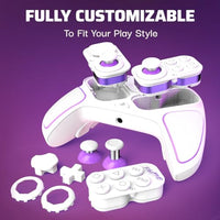 PDP Victrix Pro BFG Wireless Gaming Controller for Playstation 5 / PS5, PS4, PC, Modular Esports Gamepad, Remappable Buttons, Customizable Triggers/Paddles/D-Pad/Fightpad, PC App, White
