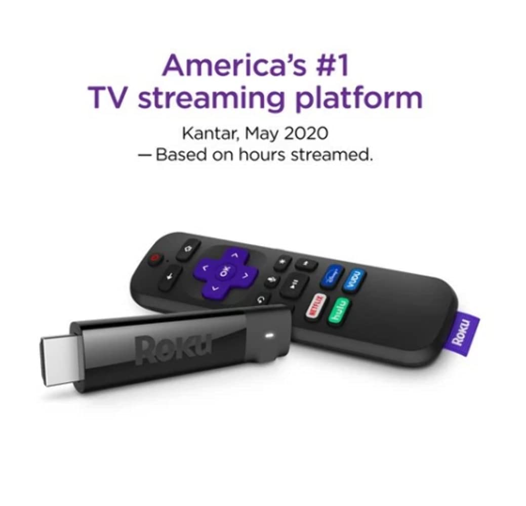 Roku Streaming Stick+ | HD/4K/HDR Streaming Device with Long-range Wireless and Voice Remote with TV Controls (Renewed)