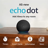 Amazon Echo Dot, Vibrant sounding Alexa speaker, Great for bedrooms, dining rooms and offices, Charcoal