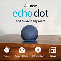 Amazon Echo Dot (newest model), Vibrant sounding Alexa speaker, Great for bedrooms, dining rooms and offices, Deep Sea Blue
