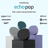 Amazon Echo Pop, Our smallest Alexa speaker, Fits in any room, Charcoal