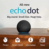 Amazon Echo Dot, Vibrant sounding Alexa speaker, Great for bedrooms, dining rooms and offices, Charcoal