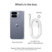 Google Pixel 10 Pro Fold - Unlocked Android Smartphone - Gemini AI Assistant - Advanced Triple Rear Camera System - 24+ Hour Battery - Foldable Display - Moonstone - 256 GB (2025 Model)