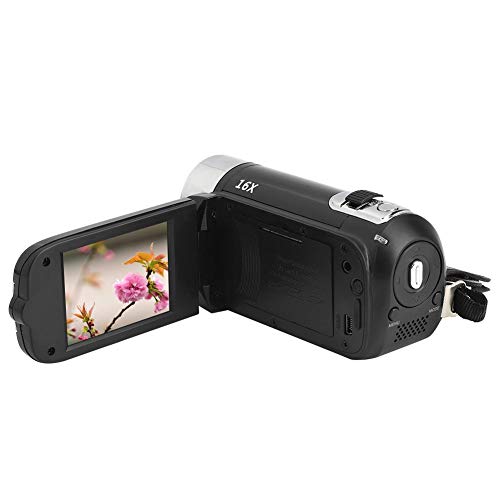 Digital Camcorder, DH-90 16X Digital Zoom 2.7 Inch Colourful Display Screen, High Definition Camera Image Video Shooting Camcorder US Plug 110-240V