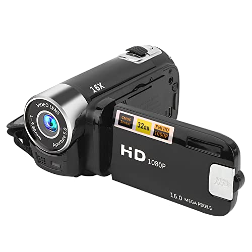 Digital Camcorder, DH-90 16X Digital Zoom 2.7 Inch Colourful Display Screen, High Definition Camera Image Video Shooting Camcorder US Plug 110-240V
