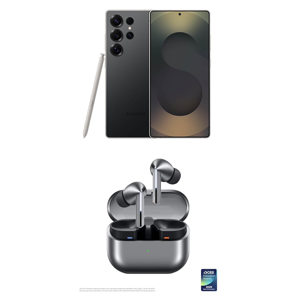 SAMSUNG Galaxy S25 Edge Phone, 512 GB AI Smartphone, Unlocked Android, Night Video, Fast Processor, ProScaler Display, All-Day Battery, 2025, US 1 Yr Manufacturer Warranty, Titanium JetBlack