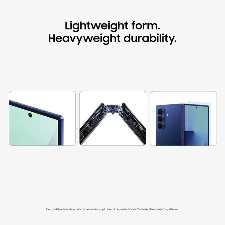 Samsung Galaxy Z Fold7 Cell Phone, 512GB AI Smartphone, Unlocked Android, AI Photo Edits, Large Screen, Long Battery Life, 2025, US 1 Yr Manufacturer Warranty, Blue Shadow