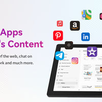 URAO 10 Inch Tablet Android 14 8GB(3+5 Expand) RAM 64GB ROM 1TB Expand 1280x800 IPS Screen 5000MAH Battery Dual Cameras WiFi 6