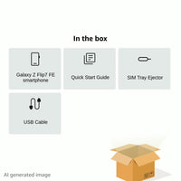 Samsung Galaxy Z Flip7 FE Cell Phone, 256GB AI Smartphone, Unlocked Android, Long Battery Life, 2025, US 1 Yr Manufacturer Warranty, Black