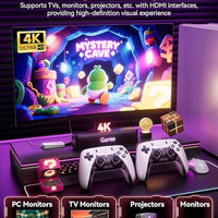 Retro Gaming Console, 20,000+ Retro Game Stick, 23 Emulators, 4K HD HDMI TV Game Stick, Built-in Classic Video Games, Plug & Play Game Console for TV with 2 Wireless Controllers