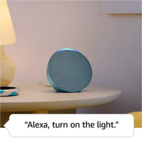 Amazon Echo Pop, Our smallest Alexa speaker, Fits in any room, Charcoal