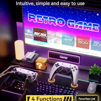 Retro Gaming Console, 20,000+ Retro Game Stick, 23 Emulators, 4K HD HDMI TV Game Stick, Built-in Classic Video Games, Plug & Play Game Console for TV with 2 Wireless Controllers