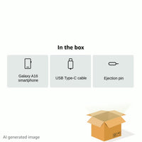 Samsung Galaxy A16 4G LTE (128GB + 4GB) International Model SM-A165F/DS Factory Unlocked, 6.7", Dual SIM, 50MP Triple Camera (Case Bundle), Black