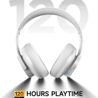 Picun B8 Bluetooth Headphones, 120H Playtime Headphone Wireless Bluetooth with 3 EQ Modes, Low Latency, Hands-Free Calls, Over Ear Headphones for Travel Home Office Cellphone PC Black