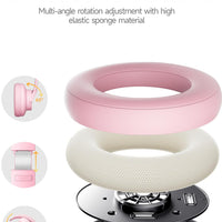 Picun B8 Bluetooth Headphones, 120H Playtime Headphone Wireless Bluetooth with 3 EQ Modes, Low Latency, Hands-Free Calls, Over Ear Headphones for Travel Home Office Cellphone PC Black